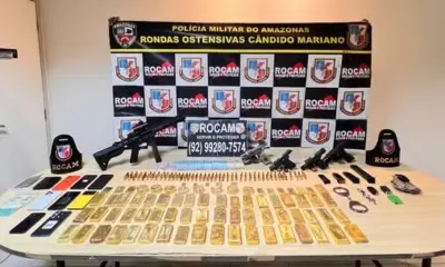 Policiais são presos com 77 barras de ouro avaliadas em R$ 45 milhões no Amazonas