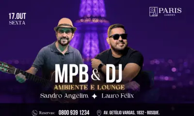 Paris Garden tem noite de MPB e DJ nesta sexta-feira