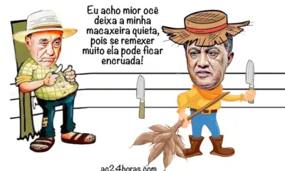 Segurando na macaxeira