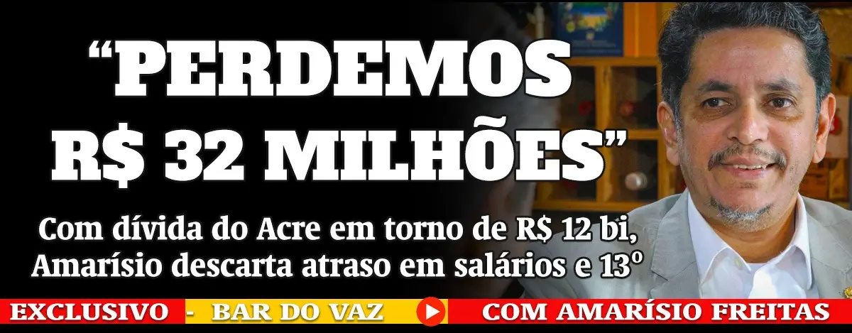 Com dívida de R$ 12 bi, Amarísio descarta atraso em salários e 13⁠º no Acre