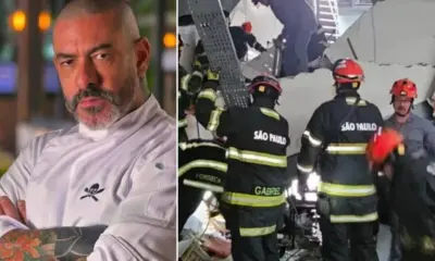 Teto de restaurante em que Fogaça é chef desaba em SP; uma mulher morreu