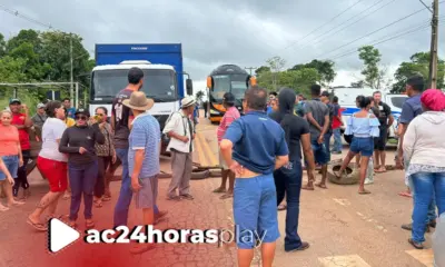 Manifestantes do ramal da Galiléia bloqueiam AC-40 e cobram soluções imediatas
