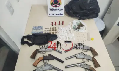 PM apreende armas, drogas e munições no Recanto dos Buritis