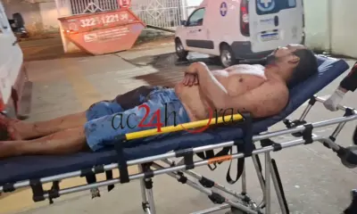Pai é ferido com gargalo de garrafa pela filha durante bebedeira