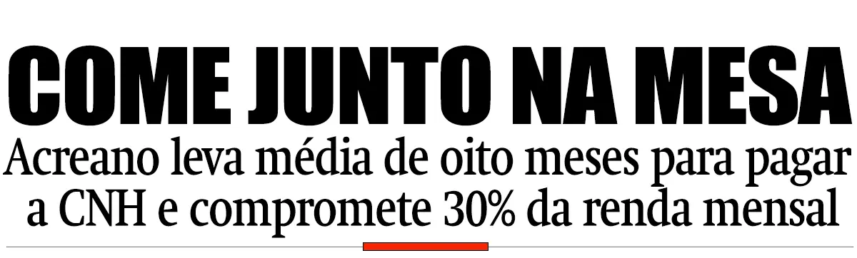 Acreano leva média de oito meses para pagar a CNH e compromete 30% da renda mensal