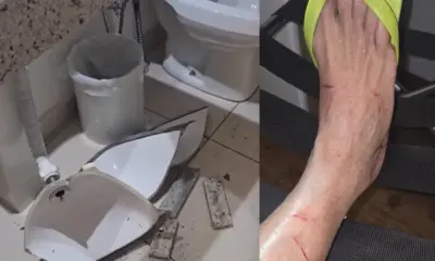 Bocalom sofre acidente em banheiro de hotel, em Minas Gerais, mas passa bem