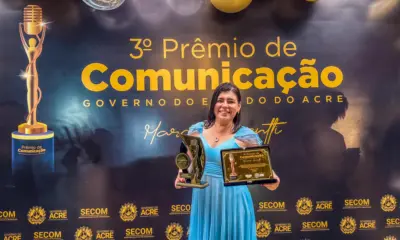 Jornalista Simone Oliveira é destaque no Prêmio de Comunicação do Governo do Acre pela TV 5