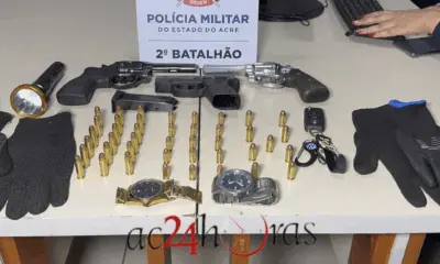 Força Tática prende seis suspeitos e apreende três armas de fogo