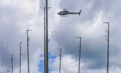 Gladson chega de helicóptero e Mailza de avião para inauguração da Ponte da Sibéria