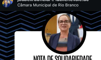 Lucilene defende Joabe e diz que rejeição de título a Eracides é “lamentável”