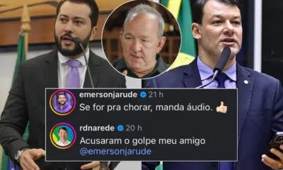 Jarude e Duarte ironizam Calixto por criticar indicação de ex de Gladson como vice de Alan