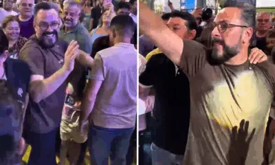 Alan Rick chega ao Sesc para filiação ao Republicanos e é recebido com festa