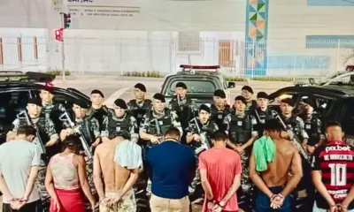 Nove suspeitos de ligação com facção são presos em operação da PM