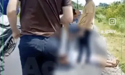 Acidente no km 8 da BR-364 deixa dois homens feridos no Acre