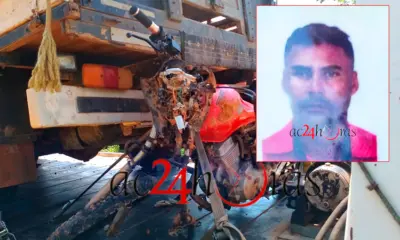 Motociclista morre após colidir contra caminhonete em Porto Acre