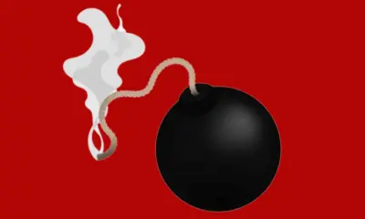 A bomba está virando um traque