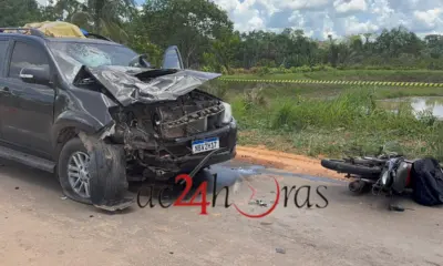 Colisão entre caminhonete e motocicleta deixa um morto na AC-10, Estrada de Porto Acre