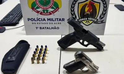 Homem é preso com duas armas de fogo em Rio Branco