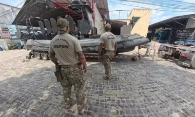 Lancha tática blindada da PF reforça segurança da COP30 em Belém