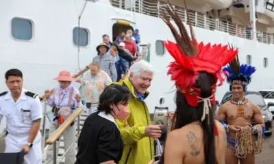 Primeiro cruzeiro do ano chega ao Amazonas com mais de 1,2 mil turistas