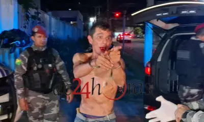 Homem é preso após esfaquear irmão e tentar agredir a mãe em Rio Branco