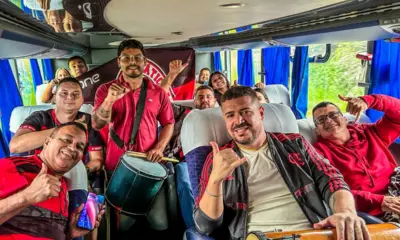 Rumo a Lima: euforia marca viagem de torcedores acreanos para final entre Flamengo e Palmeiras