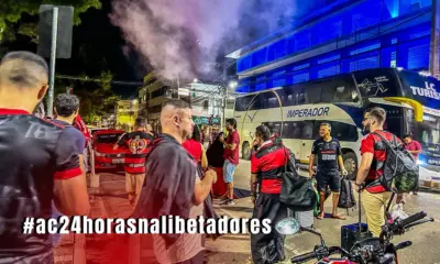 Caravana acreana inicia embarque rumo ao Peru para final da Libertadores