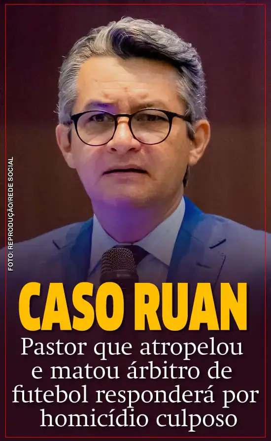 Pastor evangélico que atropelou e matou árbitro de futebol responderá por homicídio culposo