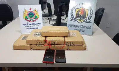 Polícia prende falso entregador que transportava droga em Rio Branco