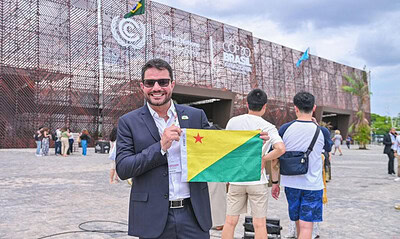 Na COP30, Gladson assina memorando para pesquisas, mudanças climáticas e gestão de recursos