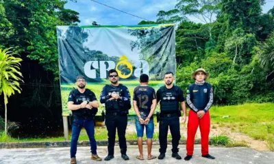 Suspeito de homicídio é preso com arma de uso restrito e drogas na comunidade Croa