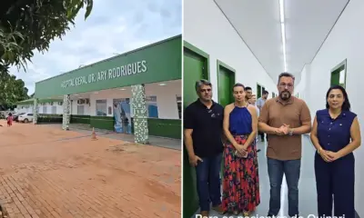 Alan Rick acompanha reforma do Hospital Ary Rodrigues, em Senador Guiomard