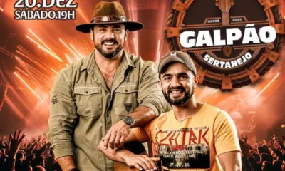 Galpão Sertanejo terá Jonas & Jairo no dia 20 de dezembro em Rio Branco