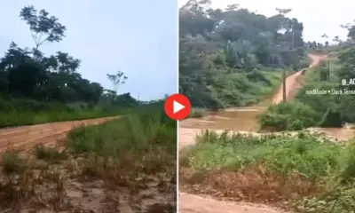 Chuvas intensas fazem igarapé transbordar em Sena Madureira