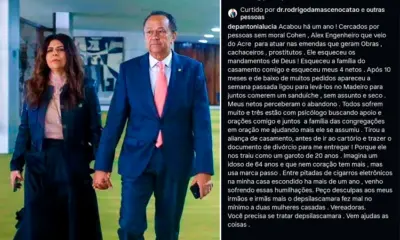 Antônia Lúcia acusa Silas de abandonar família para se relacionar com homem de 20 anos