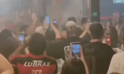 Torcida do Flamengo no Acre comemora título com provocação ao Palmeiras