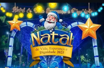 Programação natalina do fim de semana tem apresentações de corais, DJs, Papai Noel e show de drones