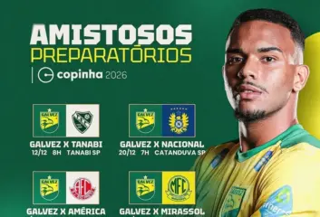 Galvez agenda quatro amistosos na reta final de preparação para a Copinha 2026