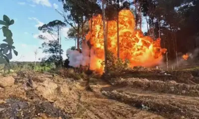 PF destrói escavadeiras e equipamentos avaliados em R$ 10 milhões