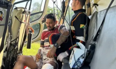 Homem sofre acidente com motosserra em área de difícil acesso em Cruzeiro do Sul