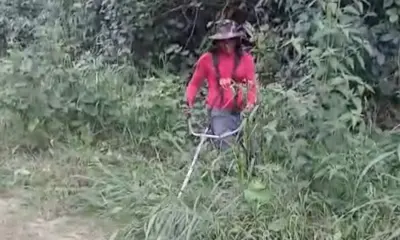 Moradores fazem limpeza após seis anos sem manutenção da prefeitura