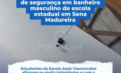 Escola é acusada de ter câmera em banheiro; direção nega e diz que equipamento está desligado