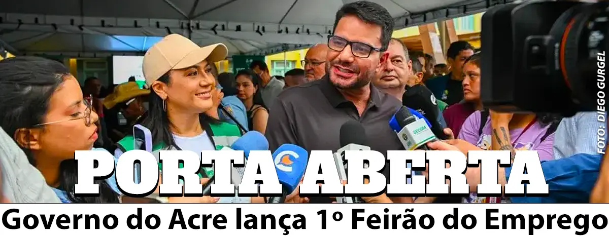 Governo do Acre lança 1º Feirão do Emprego, com ampla oferta de vagas e qualificação profissional