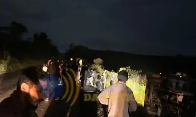 Ônibus da Transacreana tomba na BR-364 e deixa passageiros feridos no interior do Acre