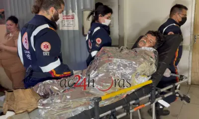 Trabalhador sofre fratura no braço ao ser atingido por hélice de trator