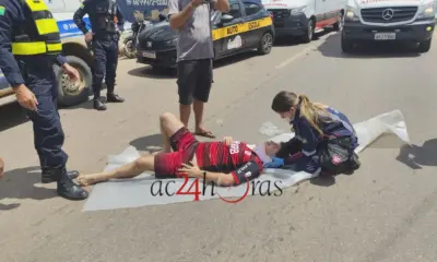 Adolescente é atropelado e fica ferido no Segundo Distrito de Rio Branco