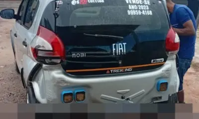 Grupo armado rende motorista de app, rouba carro e abandona vítima em ramal