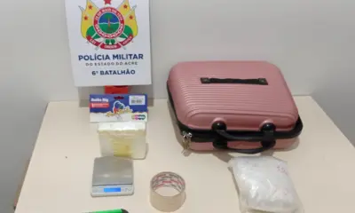 Meio quilo de cocaína é apreendido no Centro de Cruzeiro do Sul