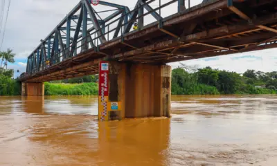 Rio Acre sobe em Brasileia e fica a 6 cm da cota de alerta, diz Defesa Civil