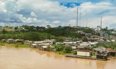 Rio Juruá registra queda e apresenta vazante em Cruzeiro do Sul